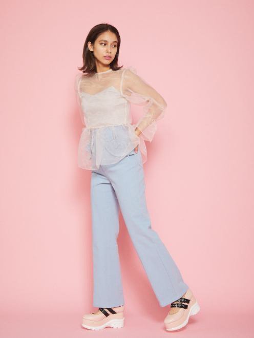 ハニーミーハニー denim wide pants honey mi honey - 通販 - csa