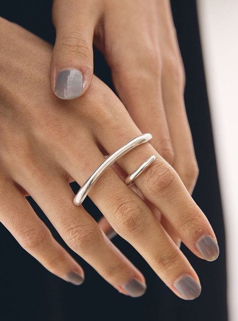 TODAYFUL (トゥデイフル）Double Finger Ring(Silver925) 23秋冬 【12020958 12990901】 -  通販セレクトショップ HeartySelect | TODAYFUL.SNIDEL.CELFORD.COCODEAL等正規取扱　大阪枚方くずは