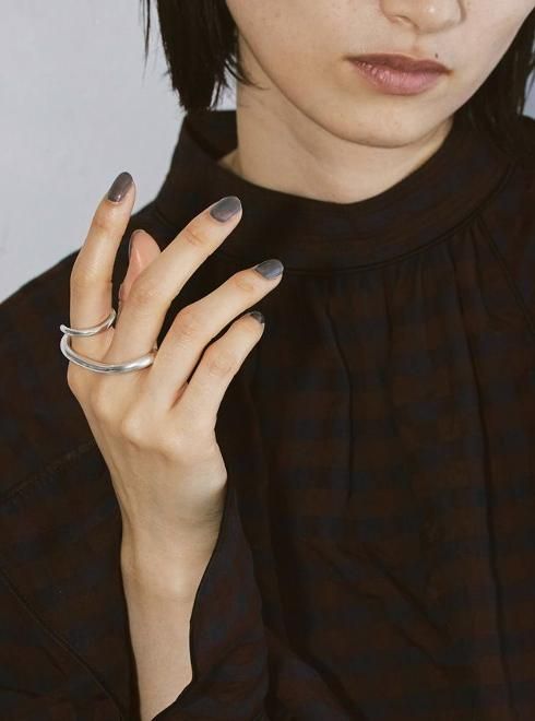 TODAYFUL (トゥデイフル）'Double Finger Ring(Silver925)'' 24秋冬予約 【12020958  12990901】 SLV：4月中旬~ - 通販セレクトショップ HeartySelect |