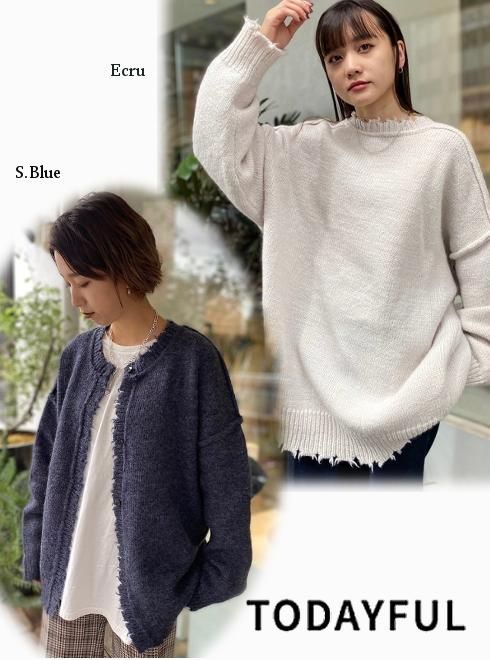 TODAYFUL (トゥデイフル）Lowgauge Knit Cardigan20秋冬.【12020536】ニットトップス 20fs 22gw -  通販セレクトショップ HeartySelect | TODAYFUL.snidel.CELFORD.converse.Enasoluna等正規取扱　 大阪...