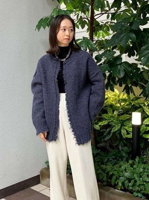 TODAYFUL Lowgauge Knit Cardigan スカイブルー