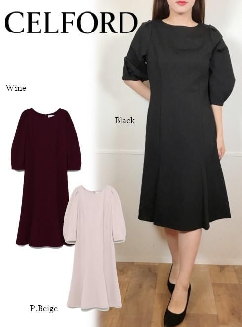 Celford セルフォード ポンチタックワンピース 秋冬 Cwco4102 フレアワンピース 通販セレクトショップ Heartyselect Todayful Snidel Celford Converse Enasoluna等正規取扱 大阪枚方くずは