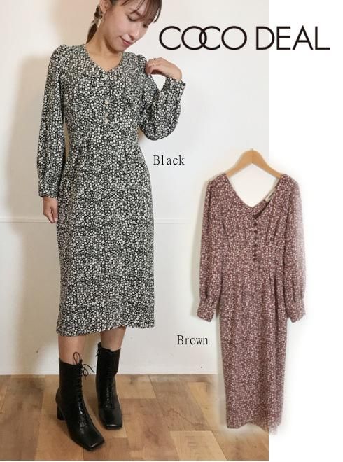 Cocodeal ココディール リトルフラワーパフスリーブワンピース 秋冬 タイトワンピース 通販セレクトショップ Heartyselect Todayful Snidel Celford Converse Enasoluna等正規取扱 大阪枚方くずは
