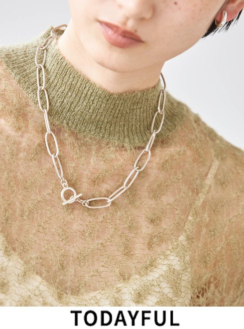 TODAYFUL (トゥデイフル）Oval Chain Necklace (Silver925) 23春夏予約