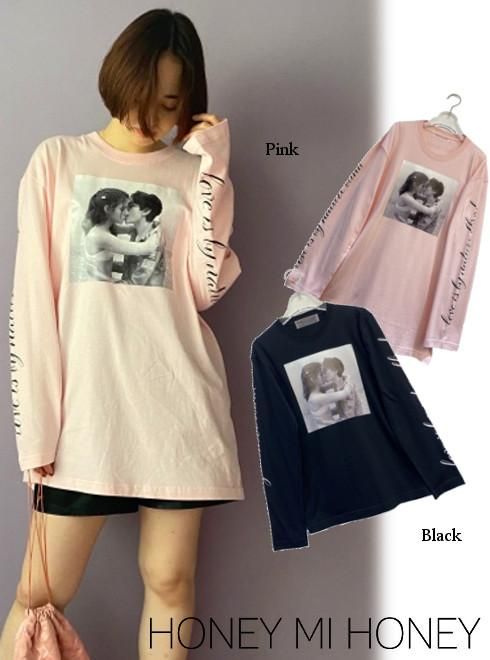 Honey Mi Honey ハニーミーハニー Photo Print Long T Shirt 21春夏 21s Vg 04 Tシャツ 通販セレクトショップ Heartyselect Todayful Snidel Celford Converse Enasoluna等正規取扱 大阪枚方くずは