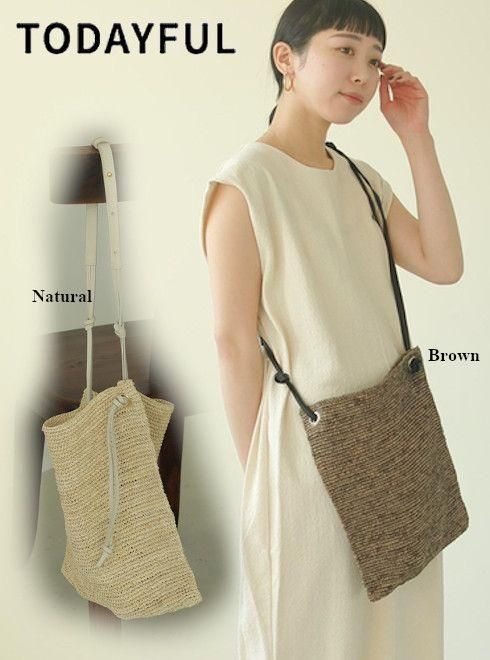 TODAYFUL (トゥデイフル）Raffia Shoulder Bag (2way) 21春夏