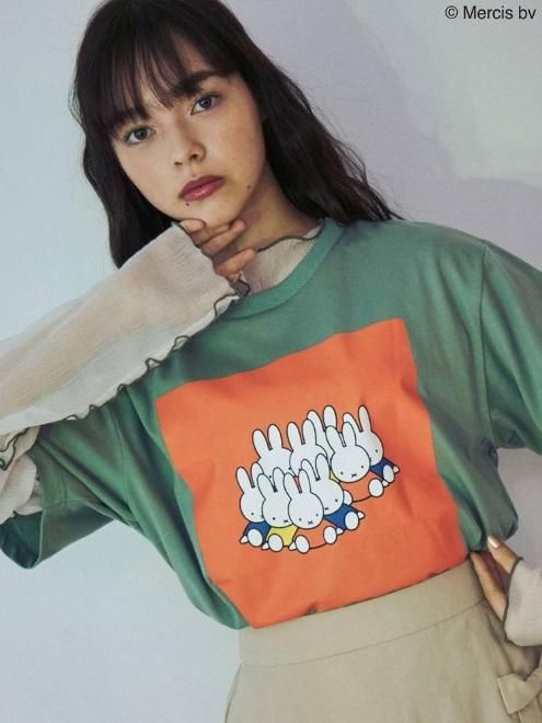 merry jenny (メリージェニー)miffy スクエアTシャツ 21春夏 ...