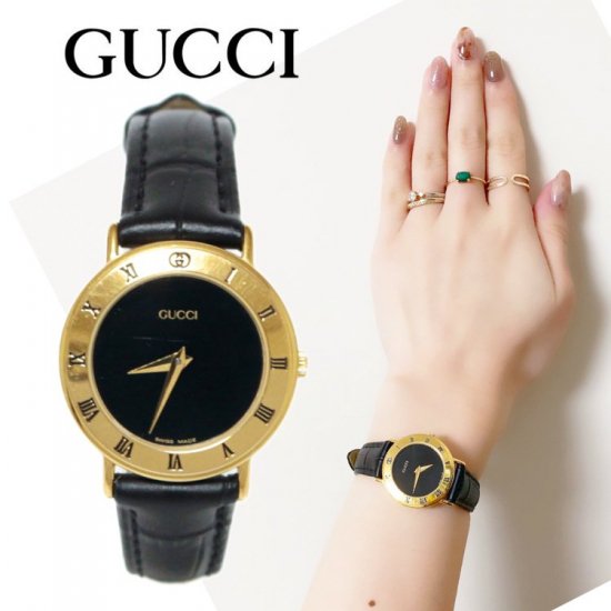 Gucci グッチ ヴィンテージレザーベルトqz腕時計 3000 2 L ブラック Vintage By Rilish ランクba 通販セレクトショップ Heartyselect Todayful Snidel Celford Converse Enasoluna等正規取扱 大阪枚方くずは