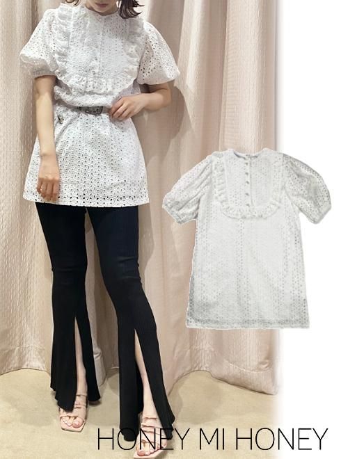 Honey Mi Honey ハニーミーハニー Lace Frill Tunic One Piece 21春夏 予約 21s Ta 41 フレア ワンピース 入荷予定 4月中旬 通販セレクトショップ Heartyselect Todayful Snidel Celford Converse Enasoluna等正規取扱 大阪枚方くずは