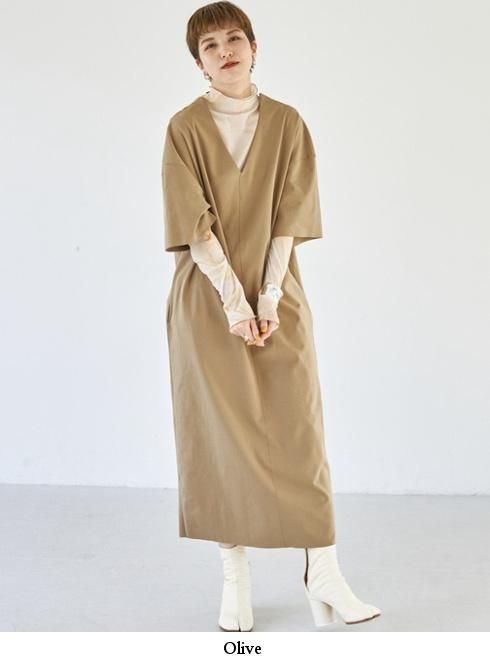 Todayful トゥデイフル Highgauge Halfsleeve Dress 21秋冬 マキシワンピース 通販セレクトショップ Heartyselect Todayful Snidel Celford Converse Enasoluna等正規取扱 大阪枚方くずは