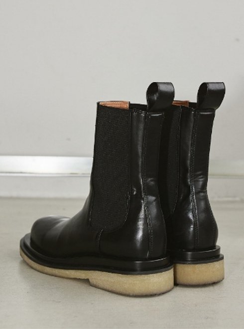 レザーミドルブーツ Leather Middle Boots-