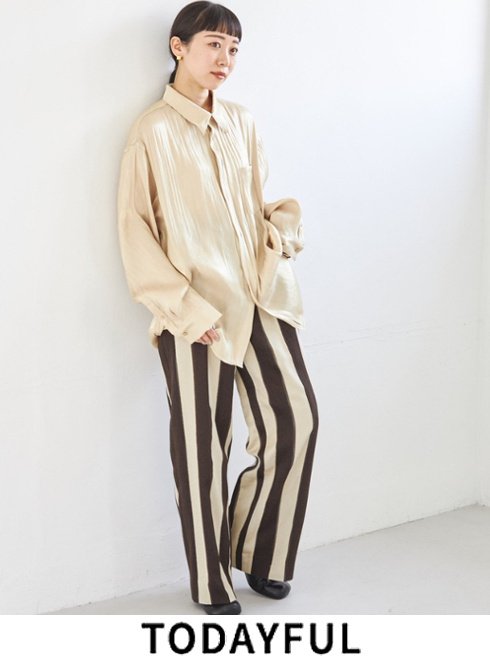 レーヨン】 TODAYFUL - Jacquard Stripe Pants TODAYFULの通販 by Saki's shop｜トゥデイフルならラクマ  ここでしか - shineray.com.br