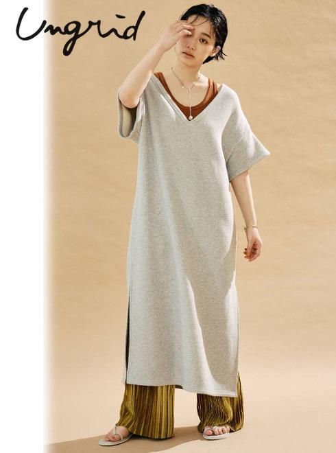 Ungrid アングリッド スウェットカフタンワンピース 21秋冬予約 フレアワンピース 入荷予定 8月中旬 通販セレクトショップ Heartyselect Todayful Snidel Celford Converse Enasoluna等正規取扱 大阪枚方くずは