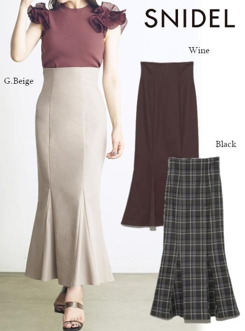 Snidel スナイデル ハイウエストタイトヘムフレアスカート 21秋冬予約2 Swfs Swfs タイトスカート 入荷予定 11月上旬 通販セレクトショップ Heartyselect Todayful Snidel Celford Converse Enasoluna等正規取扱 大阪枚方くずは