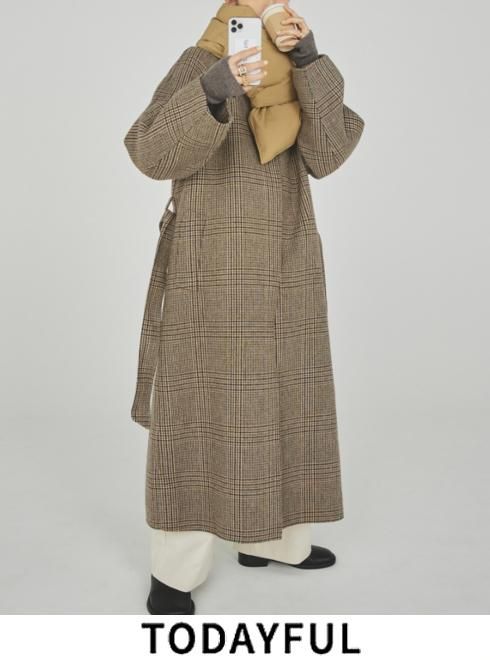 好評超激安 TODAYFUL Soutiencollar Check Coat 38 新品 低価正規品 - www.tutores