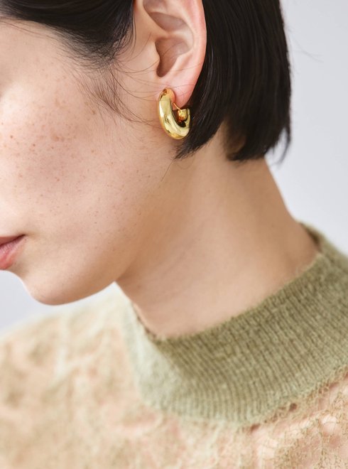 TODAYFUL Chunky Hoop Earring(gold) | perot.org.il