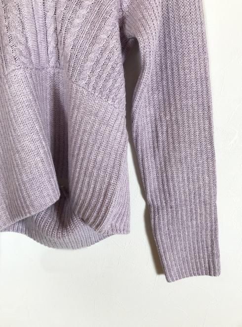 Honey mi Honey (ハニーミーハニー）double ribbon cable knit 21秋冬