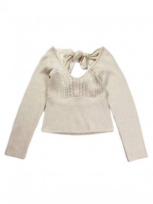 Honey mi Honey (ハニーミーハニー）double ribbon cable knit 21秋冬