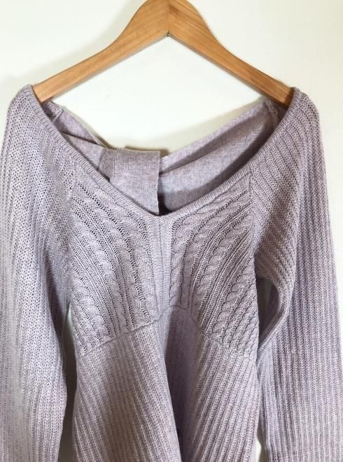 Honey mi Honey (ハニーミーハニー）double ribbon cable knit 21秋冬