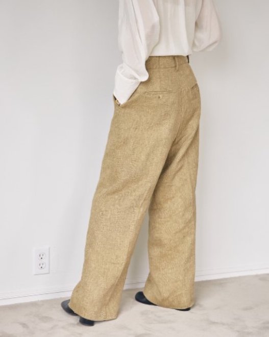 TODAYFUL ☆ Tuck Linen Trousers-