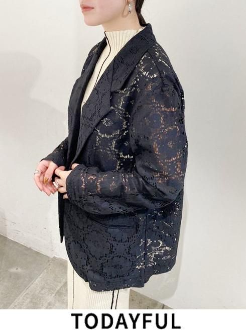 TODAYFUL Lace Over Jacket レースオーバージャケット - テーラード