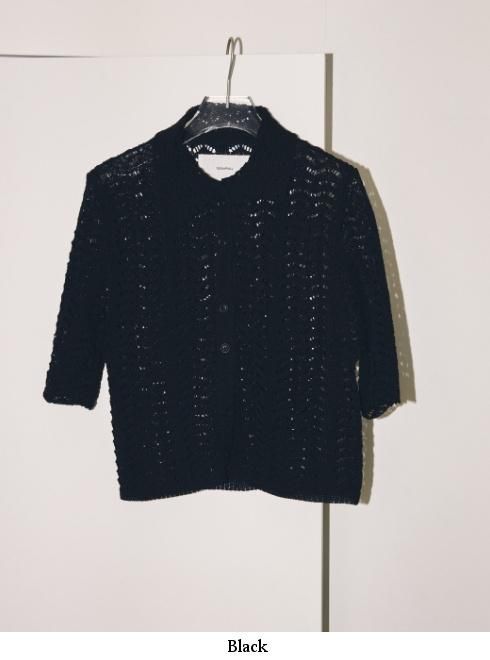 todayful レースニットシャツ Lace Knit Shirts-