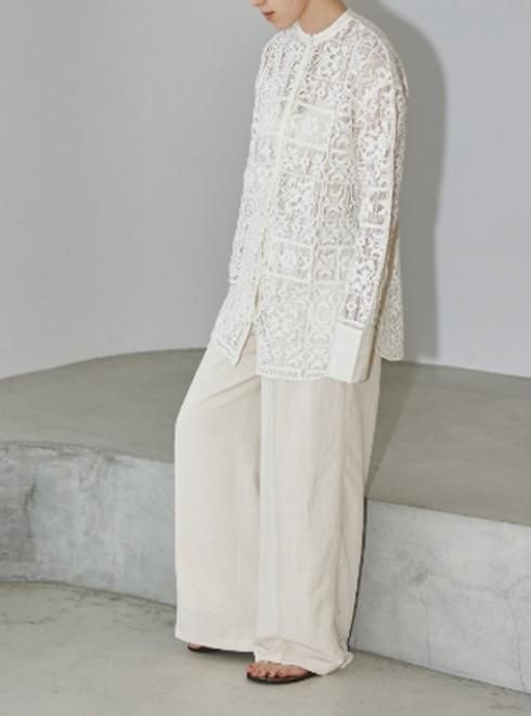 TODAYFUL (トゥデイフル)Block Lace Shirts ☆ 22春夏.【12220419