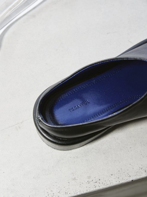 2021最新のスタイル todayful Slide Leather Shoes ブーツ