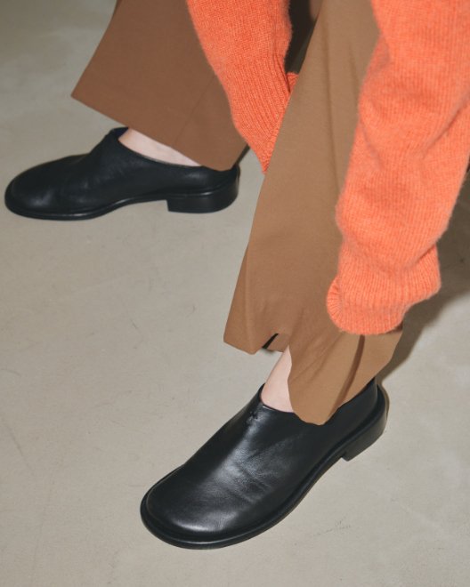 トゥデイフル Slide Leather Shoes-