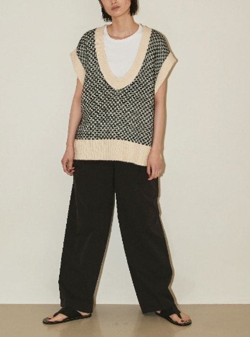 56%OFF!】 TODAYFUL トゥデイフル Jacquard Knit Vest 22秋冬 asakusa