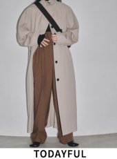 TODAYFUL (トゥデイフル)Tuck Over Trenchcoat 22春夏2 【12010002