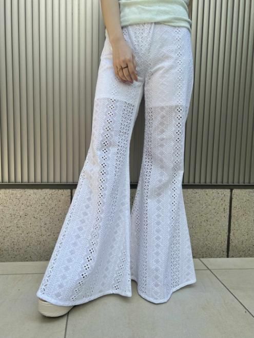 Honey mi Honey (ハニーミーハニー）cotton lace flare pants 22