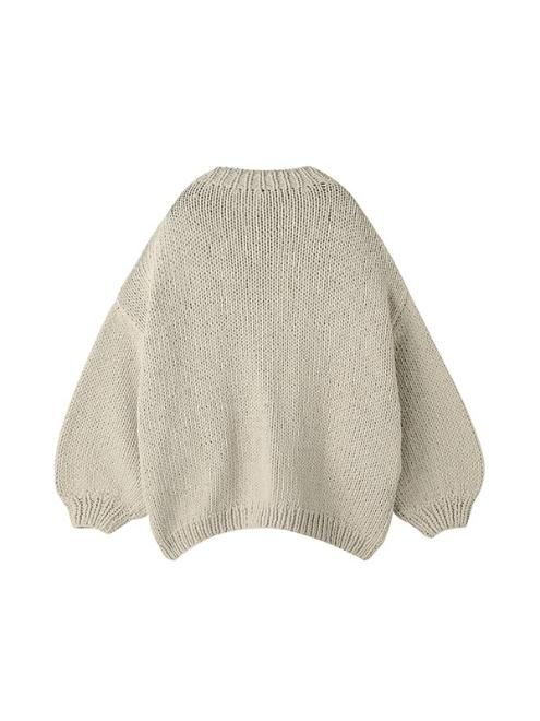 再再販 ETRE TOKYO 新作 HAND MADE KNIT GOWN オフホワイト
