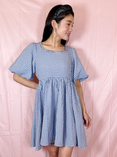 sister jane (シスタージェーン)Pebble Gingham Mini Dress 22春夏.【25SJ03DR1618】フレアワンピース  sp22 - 通販セレクトショップ HeartySelect | 