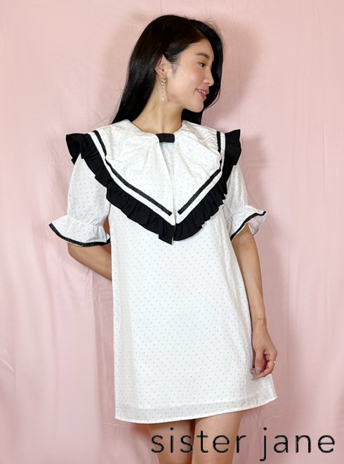 sister jane (シスタージェーン)<br>Seashells Mini Dress  22春夏.【25SJ03DR1621】フレアワンピース  sp22