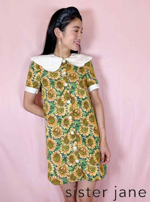 sister jane (シスタージェーン)<br>Warm Seas Tweed Mini Dress  22春夏.【25SJ03DR1623】フレアワンピース sp22