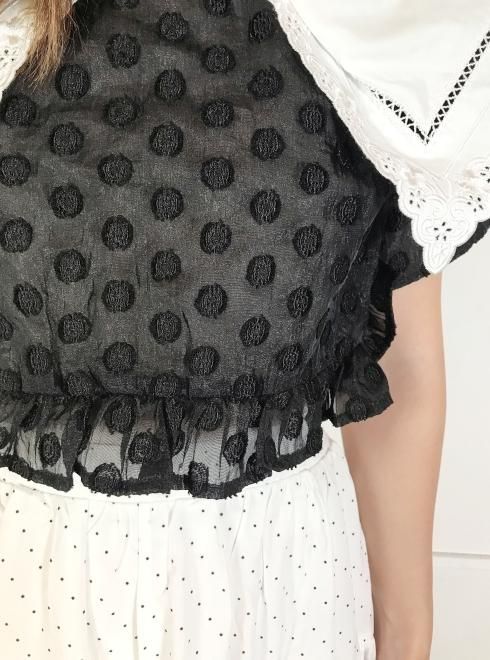 sister jane (シスタージェーン)Spiral Bay Ruffle Top 22春夏.【25SJ03TO488】シャツ・ブラウス -  通販セレクトショップ HeartySelect | TODAYFUL.SNIDEL.CELFORD.COCODEAL等正規取扱　大阪枚方くずは