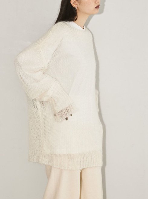 TODAYFUL (トゥデイフル）Lowgauge Mohair Knit 22秋冬.【12220531 