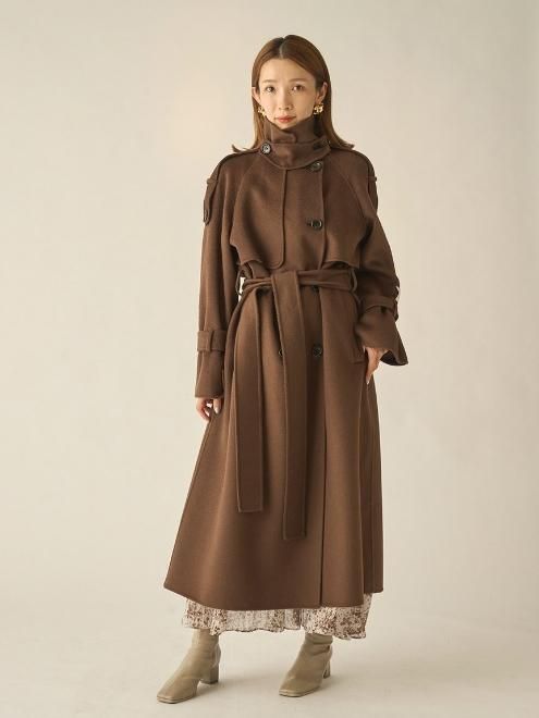 snidel (スナイデル)ウロコカシミアスタンドカラーコート 22秋冬【SWFC224001】ウールコート - 通販セレクトショップ HeartySelect | ..Enasoluna等正規取扱 大阪枚方くずは