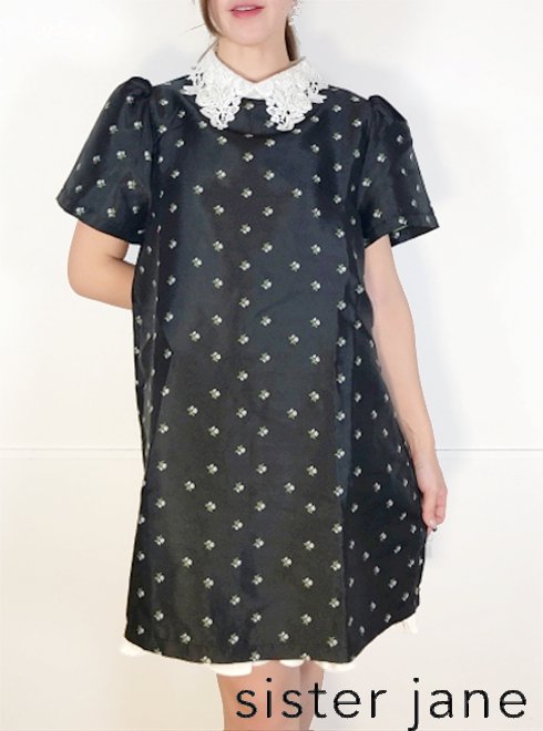 sister jane (シスタージェーン)<br>Olive Rose Jacquard Mini Dress  22秋冬【26SJ00DR1639】フレアワンピース 22ws