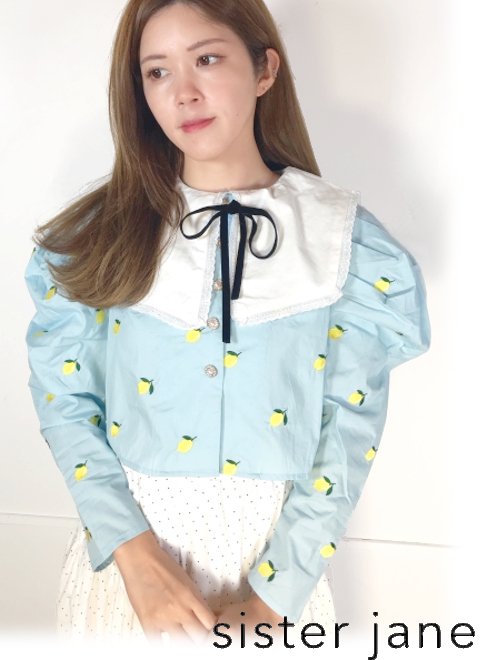 sister jane (シスタージェーン)<br>Lemon Laurel Cropped Shirt  22秋冬【26SJ00TO495】シャツ・ブラウス 