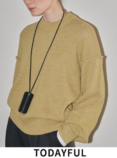 TODAYFUL (ȥǥե<br>Cottonlinen Over Knit  23ղơ12310513ۥ˥åȥȥåץ 