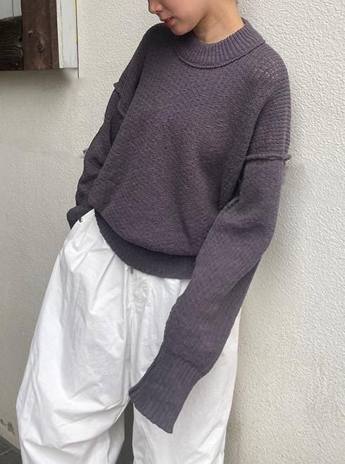 TODAYFUL (トゥデイフル）Cottonlinen Over Knit 23春夏【12310513】ニットトップス - 通販セレクトショップ  HeartySelect | TODAYFUL.SNIDEL.CELFORD.COCODEAL等正規取扱　大阪枚方くずは