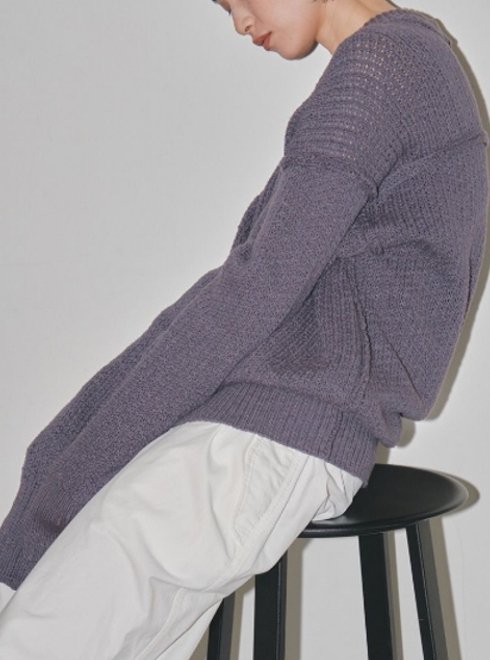 TODAYFUL (トゥデイフル）Cottonlinen Over Knit 23春夏【12310513】ニットトップス - 通販セレクトショップ  HeartySelect | TODAYFUL.SNIDEL.CELFORD.COCODEAL等正規取扱　大阪枚方くずは