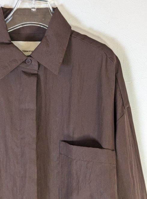 TODAYFUL (トゥデイフル)Silky Pocket Shirts☆ 23秋冬【12310426