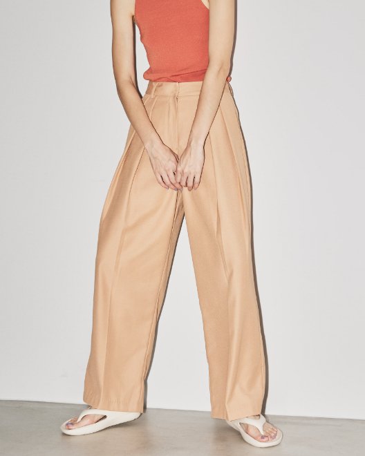 TODAYFUL  Tuck Wide Trousers