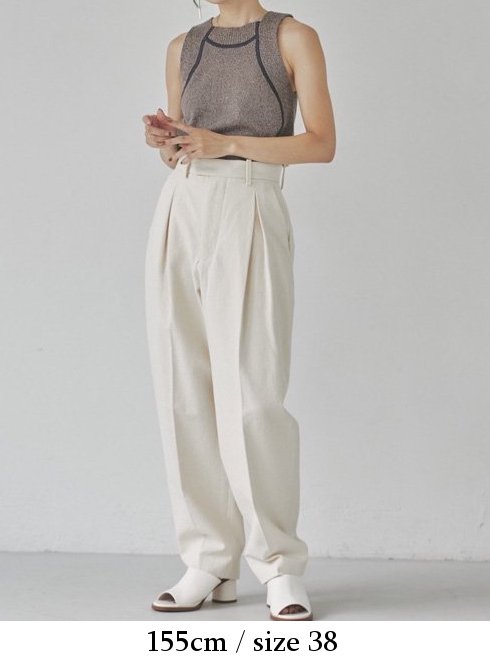 TODAYFUL (トゥデイフル）Tuck Twill Trousers☆ 23秋冬2【12310717