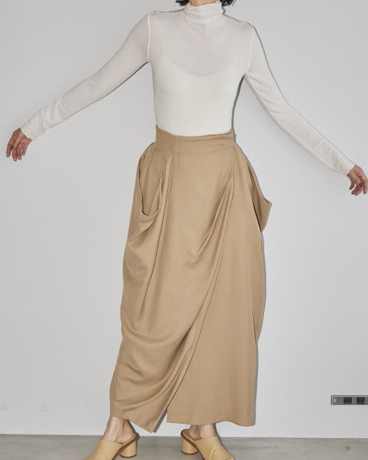 TODAYFUL Drape Satin Skirt | www.unimac.az