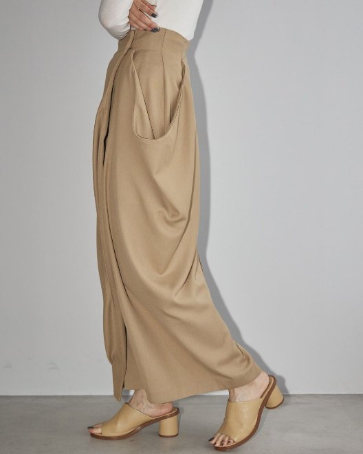 TODAYFUL Drape Satin Skirt | www.unimac.az