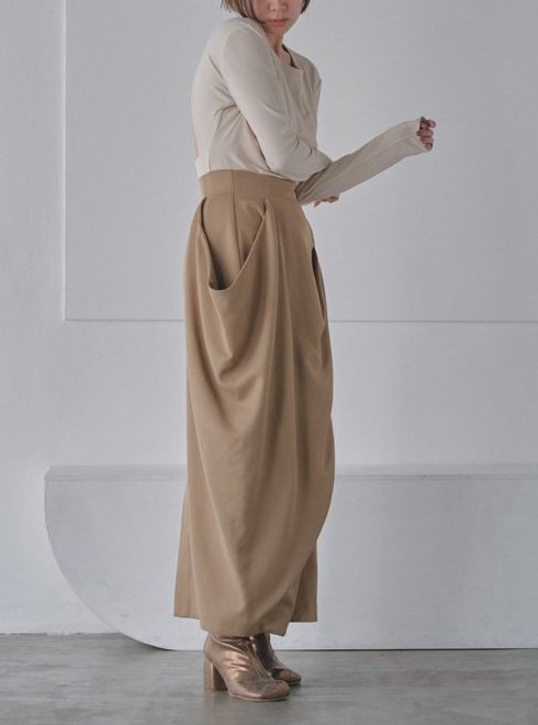 Todayful 23ss Drape Satin Skirt ロングスカート | endageism.com